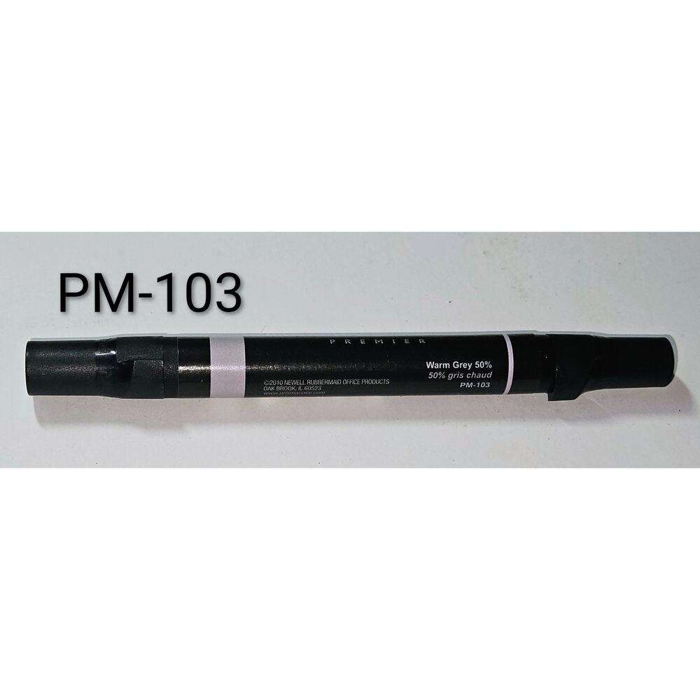 Prismacolor Premier PM-103 WARM GREY 50% Double Sided Art Marker Chisel Fine NEW